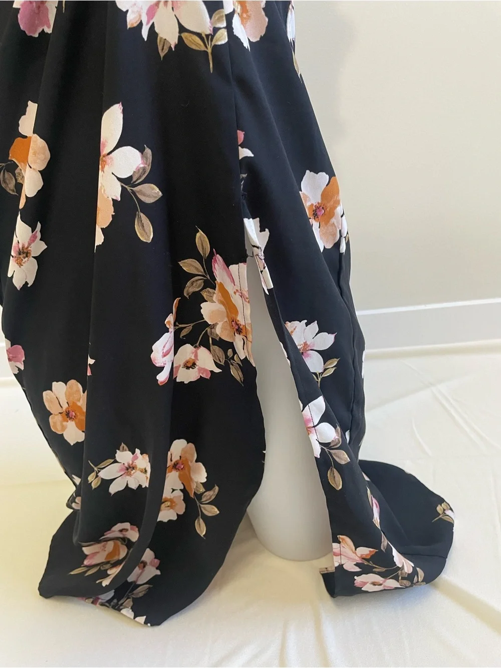 Dynamite Black Halter Floral Maxi Dress - Picture 3 of 4